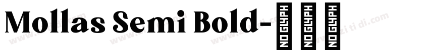 Mollas Semi Bold字体转换